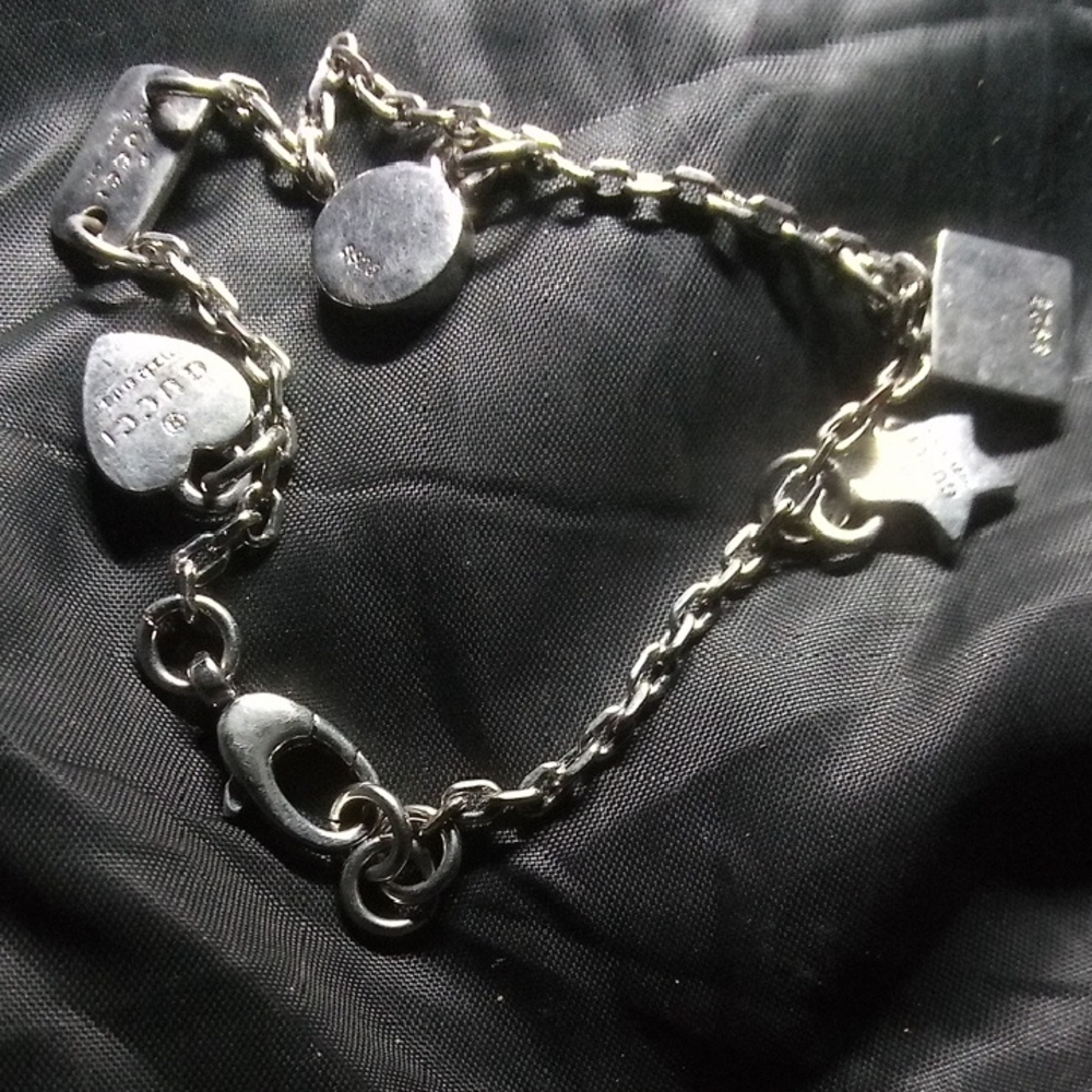 Gucci Silver Charm Bracelet